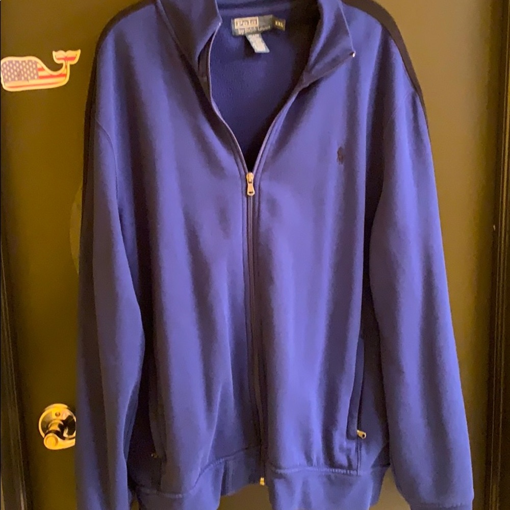 Blue Polo Zip-Up